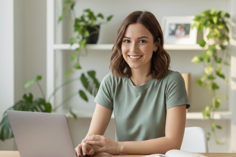 Professional using Konkly AI Job Search platform to organize career applications